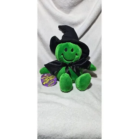 Smiley Halloween Electronic Tickle Wiggle Talking Green Witch toy