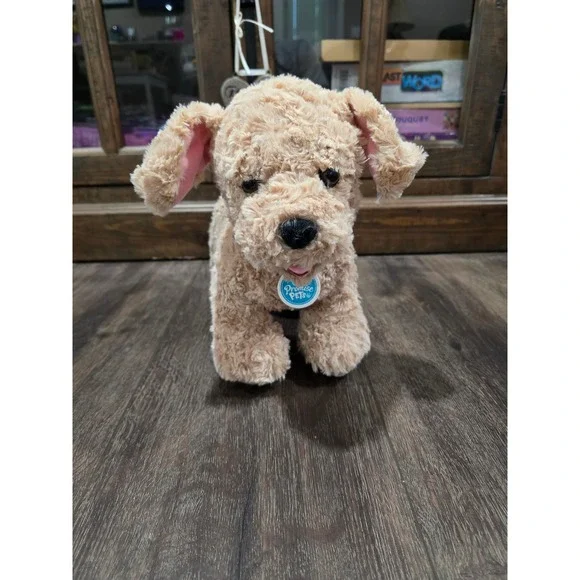 Build-A-Bear Promise Pets Goldendoodle Plush Tan Curly Hair Dog Stuffed Animal