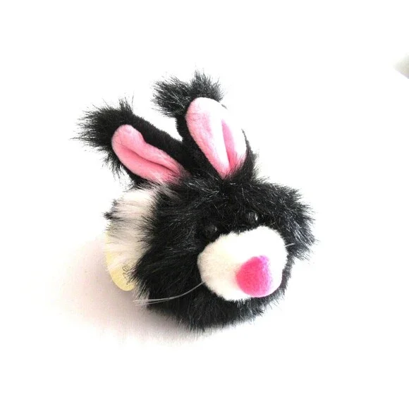 Bestever Hareballs Bunny Rabbit Black White Stuffed Plush Toy Babylaughter 6