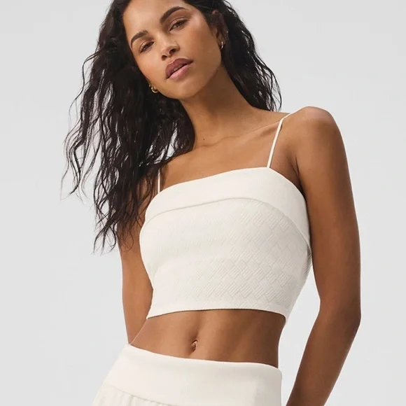 Alo Yoga Doubles Only Bra Tank Size Medium - Ivory