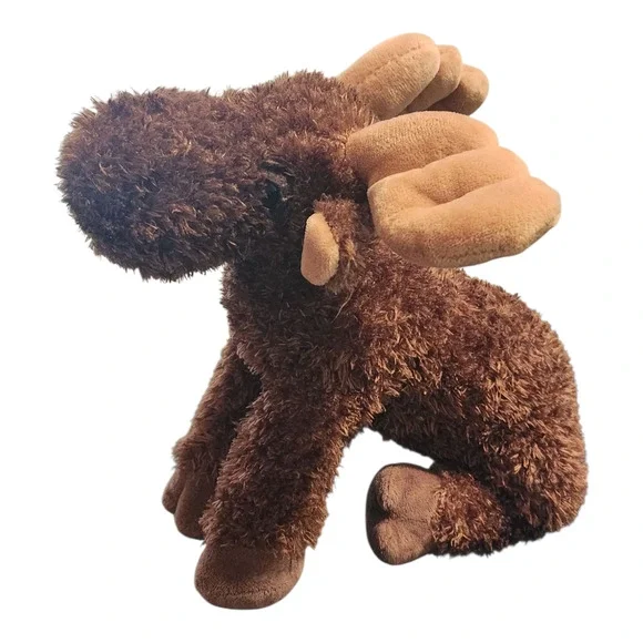 Douglas Cuddle Toy‎ Moose Brown Shaggy Plush Stuffed Animal Forest Woodland 10