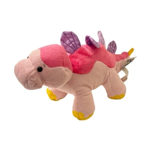 Webkinz Bubblegumasaurus Plush Ganz Pink Dinosaur Stuffed Animal No Code