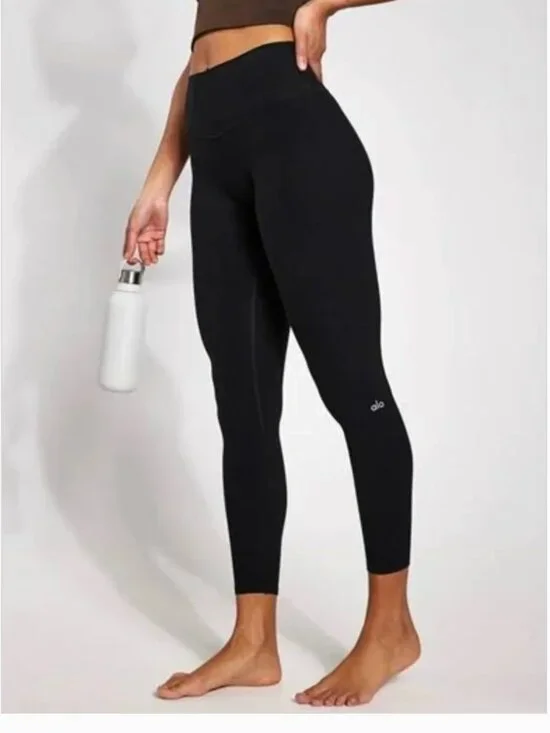 Alo Yoga Alosoft High-Waist 7/8 Highlight Legging Black Small