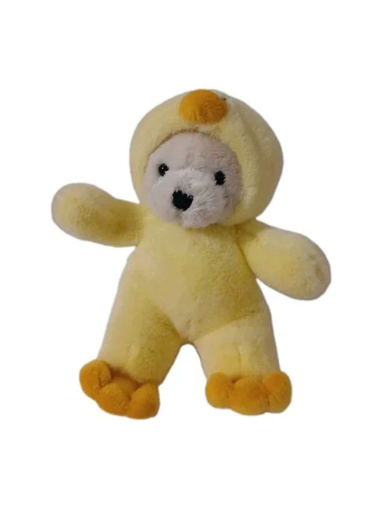 LITTLE Dress Up Bear - Yellow Duck Little Living Nature Plush 6