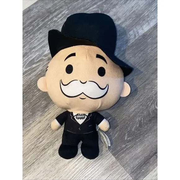 *Mr. Monopoly Uncle Pennybags Monopoly Man Plush 9