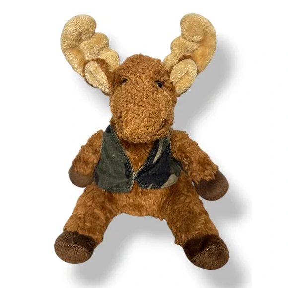 Douglas Cuddle Toys Moose with Vest 7736 Plush Stuffed Animal