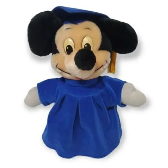 Vintage Disneyland Walt Disney World‎ Graduation Mickey Mouse Stuffed Animal