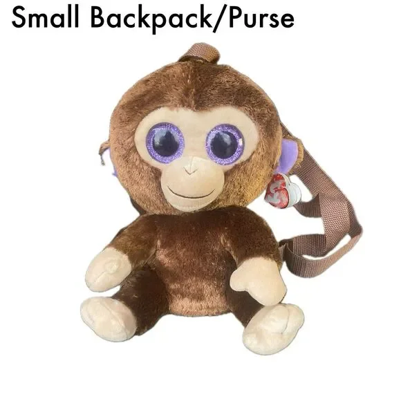 Ty Gear Coconut Monkey Plush Backpack 13