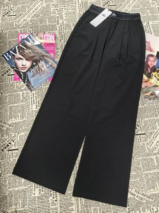 Alo Yoga Suit Up Trouser Black (Regular) Relaxed Fit Pants🥳📖NWT