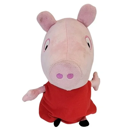 Peppa Pig Plush Toy Red Dress Stuffed Animal‎ Character Kids Gift