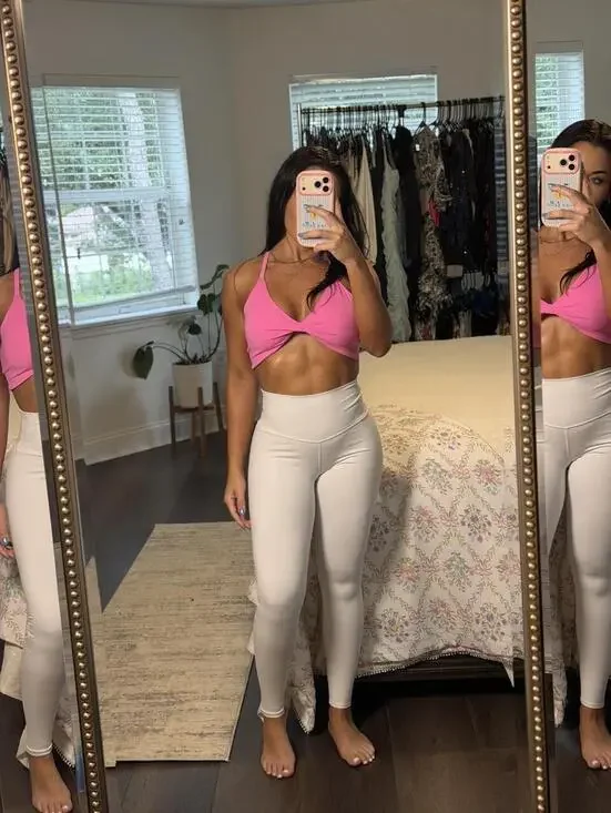 Alo Yoga Airlift High Waisted White Leggings XS Sculpting Gym Yoga Athleisure