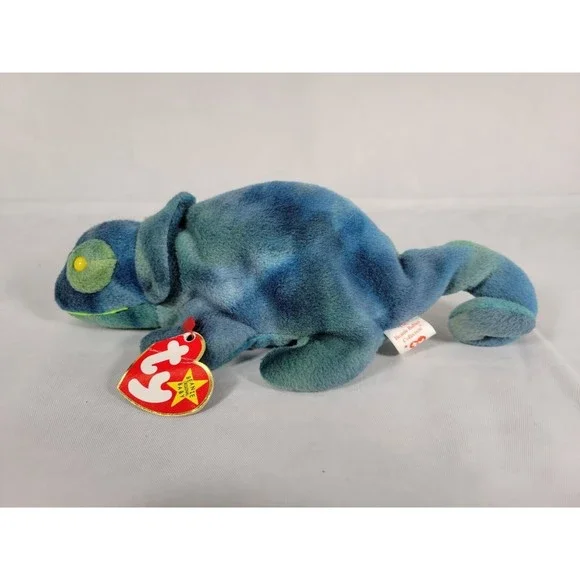 TY Beanie Babies Rainbow The Chameleon Plush Stuffed Animal 1997 Retired‎ Baby