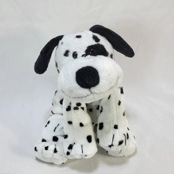Ty Pluffies Dotters Dalmatian Dog Plush Stuffed Animal Black White Spotted 2009