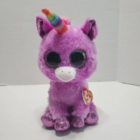 Ty Beanie Boos Unicorn Rosette‎ Purple Plush Stuffed Animal Toy Gift 9