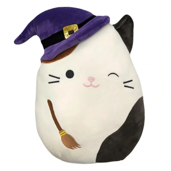 Cam the Cat Witch Winking w Broomstick/ Hat Halloween Squishmallows 8