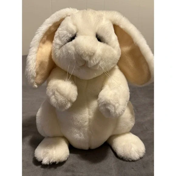 Dakin Lou Rankin Friends Cream Bunny Rabbit Plush Stuffed Animal 12 Inch Cream
