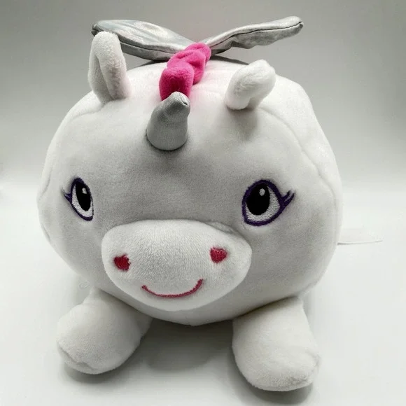 Animal Adventure White Unicorn Pegasus Stuffed‎ Animal 8 Inch