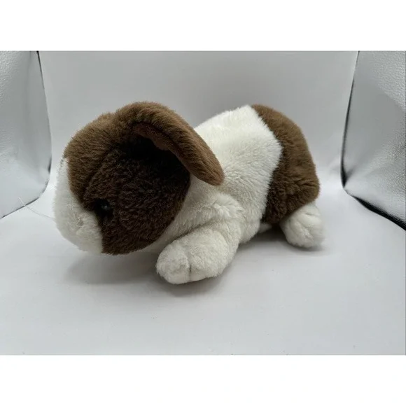 Vintage Cascade Toy‎ Rabbit Hand Puppet Brown White Plush Bunny Stuffed Animal
