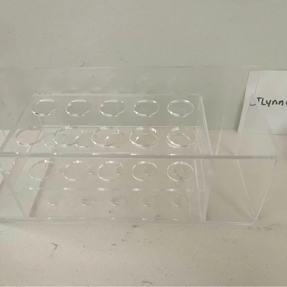 New Clear Makeup Brush Holder, Acrylic Cosmetic Brushes Storage with slots new