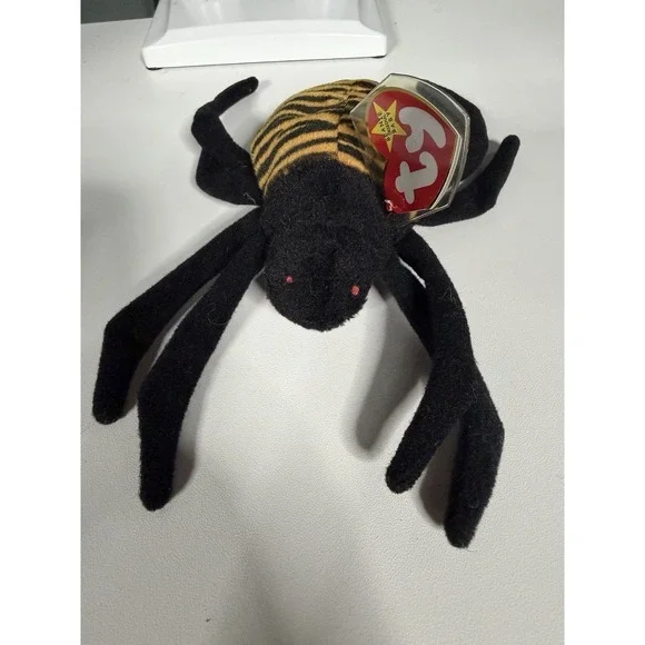 TY Beanie Baby - SPINNER the Spider (w/ Snort tush tag - ODDITY) B-1