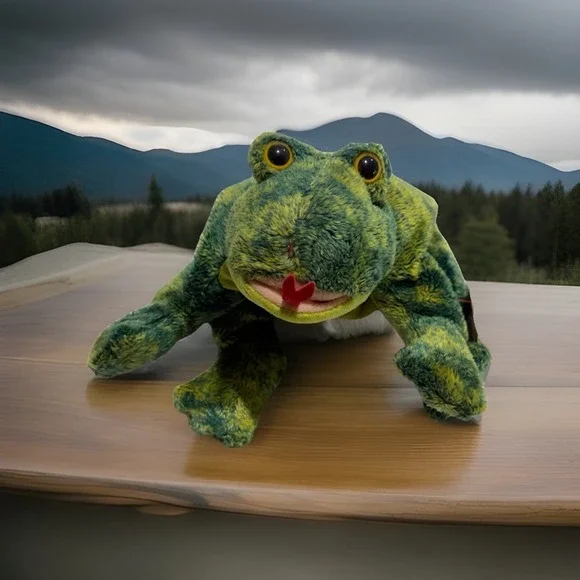 Ty Beanie‎ Baby Croaks Frog Plush 2004 Retired MWMT  Beanie Babies