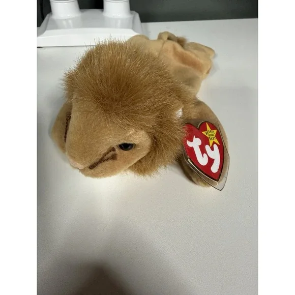 CT* Ty Beanie Baby - ROARY the Lion (8 Inch) MWCT Stuffed Animal Toy B-1
