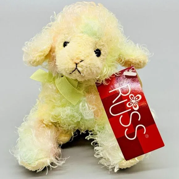 Russ Lou Lou Pastel Lamb Plush 5 inch Stuffed Animal Easter Nursery‎ 5