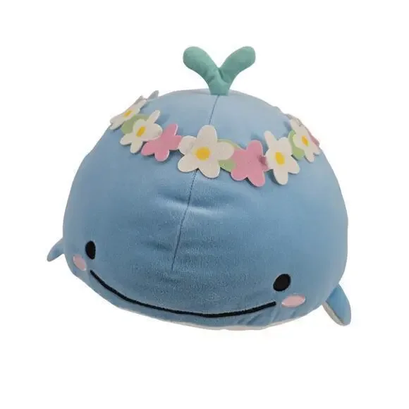 NEW San-X Jinbesan Flower Crown Original Kokujira‎ Mochi Plush Whale Seashell