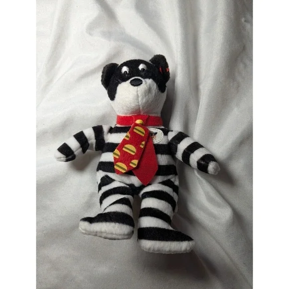Vintage‎ 2004 TY McDonald's Hamburglar The Bear Beanie