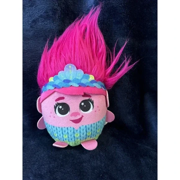 Mattel‎ Trolls Band Together Hairmony Mixers Sound Plush - QUEEN POPPY (6 inch)