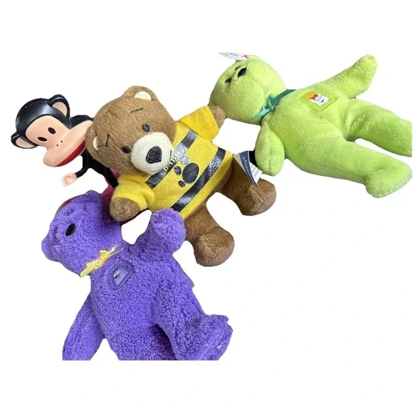 Lot of 4‎ McDonald's  2 Ty Beanie Babies 1  Build A Bear 1  Bobblehead