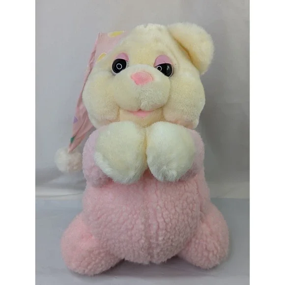 Prayer Bear Plush Cream Pink Sherpa 12 Inch Heart Cap‎ Tb Trading Co Stuffed