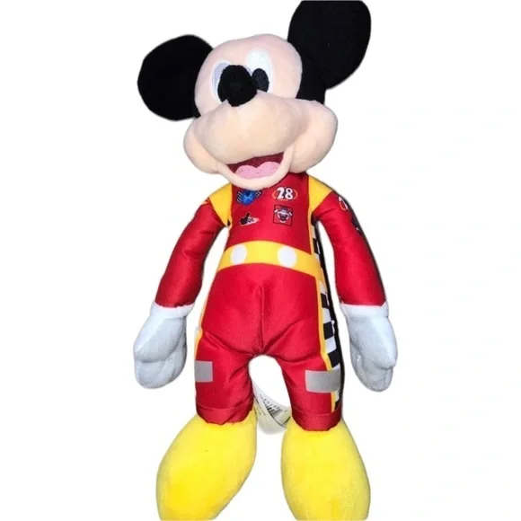 Disney Mickey Mouse nascar plush  NASCAR 28, 33