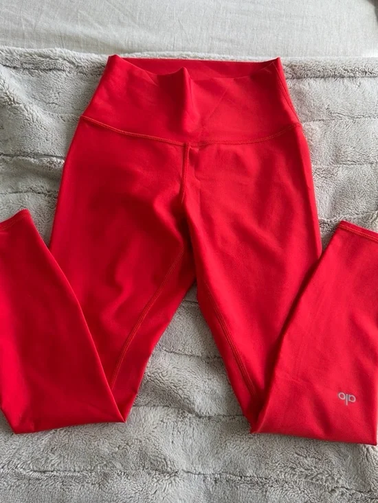 ALO Yoga High-Waist Red Leggings