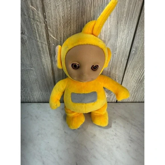 Teletubbies Laa-Laa Yellow Plush Stuffed Toy Mighty Mojo 11 inch Collectible