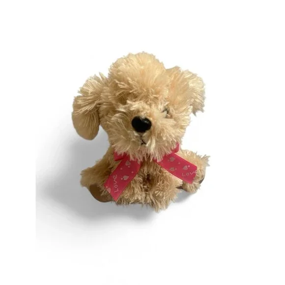 Dan Dee Collectors Choice Beige Fluffy Puppy Dog 7