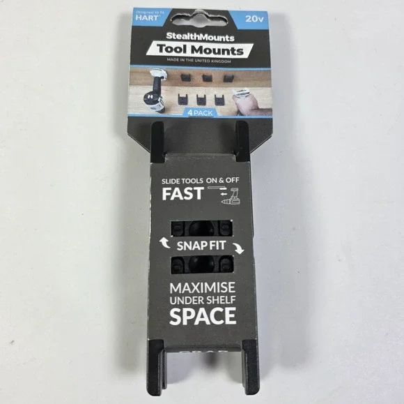 StealthMounts Tool Mounts for HART 20V Tools Black 4 Pack TM-HA20-BLK-4 NEW