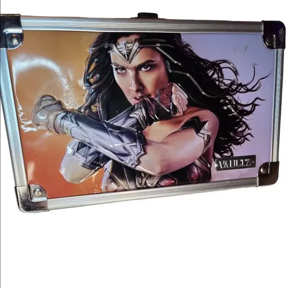 Vaultz Wonder Woman Silver Chrome Pencil Box Travel Case