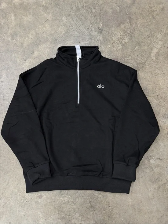 ALO Quarter Zip (Black)
