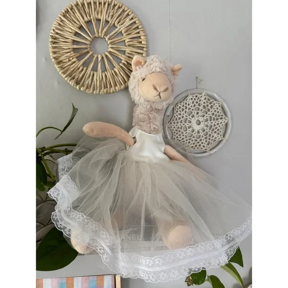 Lunaki Kids‎ Llama Plush Ballerina Stuffed Animal Toy Tulle Dress Cute