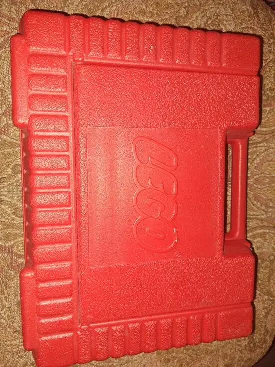 Vintage Lego Red Storage Snap Case 1985