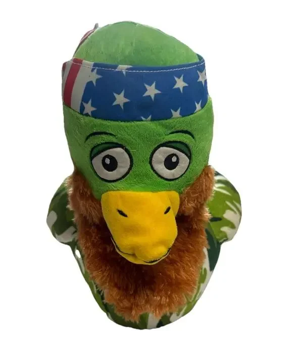 Nanco Duck Dynasty Willie Duck Plush Camo USA Bandana Beard 8 Inch