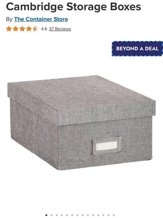 Container Store Cambridge Storage Boxes (2)