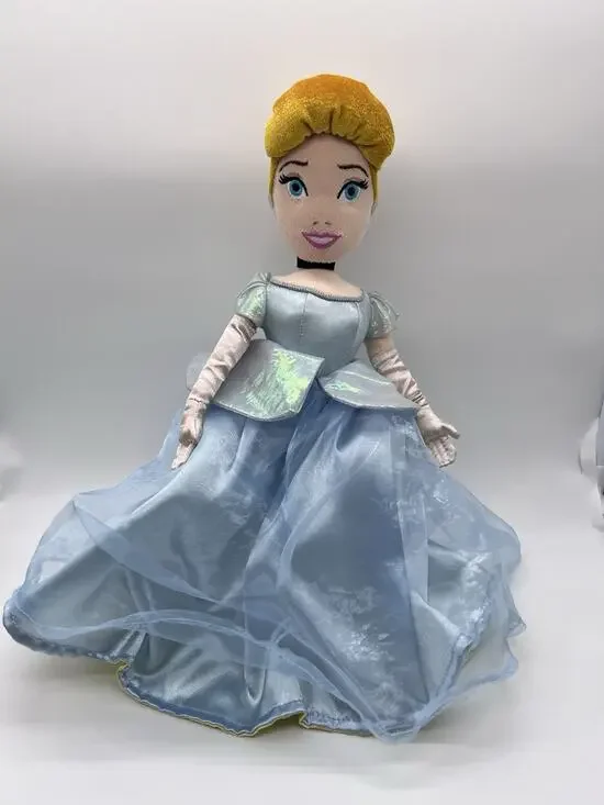DISNEY SOFT PLUSH FLIP DOLL CINDERELLA BELLE LOVELY PRINCESS OUTFITS 14”