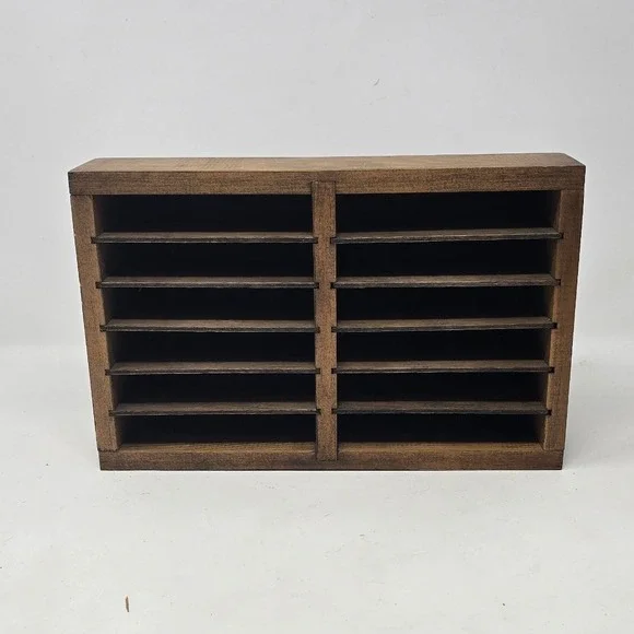 Vtg Bob Macgregor handcrafted cassette tape holder mid-century music accessory