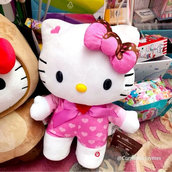 HELLO KITTY 🐱 Pink Hearts Dancing Valentine Hello Kitty Door Greeter Sanrio NWT