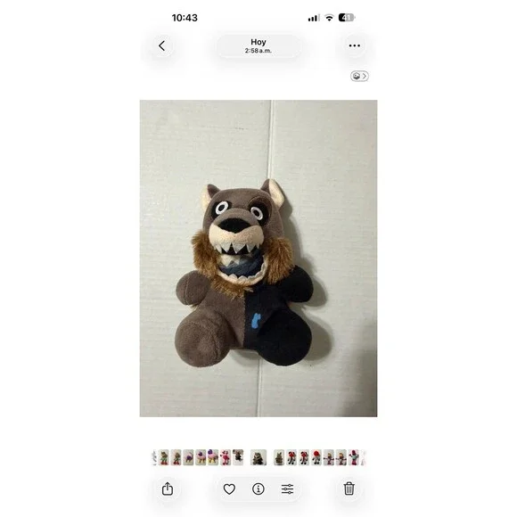 Horror Wolf Plush Animatronic Style – Scary Teeth – Gamer Room Toy
