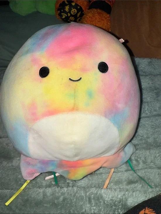 Squishmallows Pastel Rainbow Plush (Pink, Yellow, Blue, Purple, White)