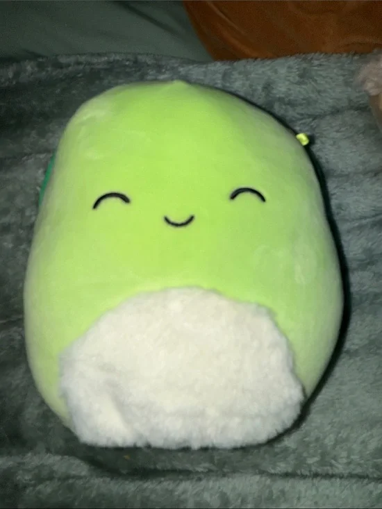 Squishmallows Lime Green Plush with Cream Belly