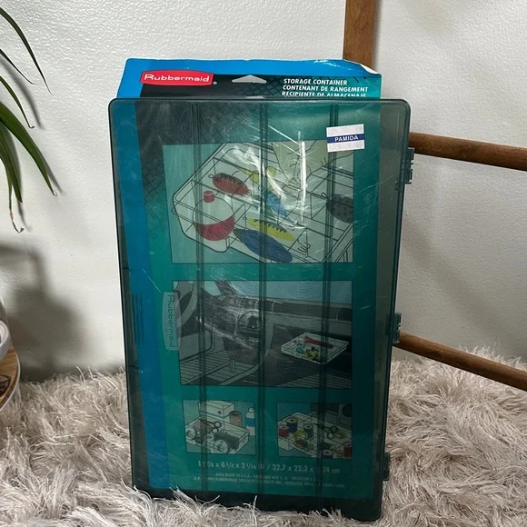 Rubbermaid 1995‎ Plastic Storage Container Tackle Box Organizer Made In USA Vtg